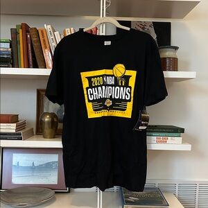 Los Angeles Lakers 2020 NBA Championship T-Shirt Black Men’s Large New with Tags